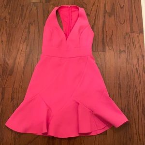 Hot pink formal dress